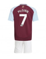 Otroške Nogometnih dresov Aston Villa John McGinn #7 Domači 2024-25 Kratki rokavi (+ hlače)